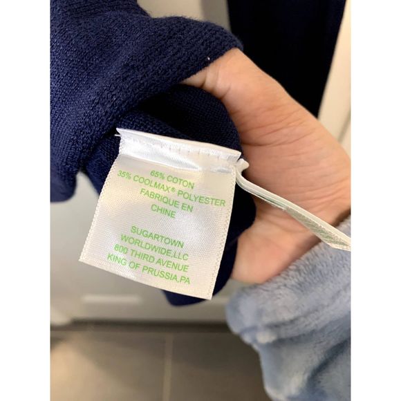 Lilly Pulitzer Long Sleeve Knit Ingle Sweater Navy Flared Hem Size XS - NWT - Picture 5 of 5